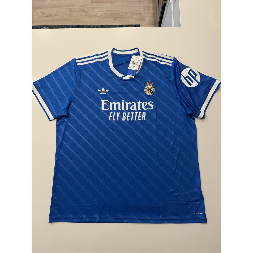 adidas Real Madrid 3rd Jersey JV5845 Men's Blue 2XL AEROREADY Soccer